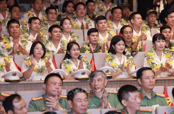 Các đại biểu dự Đại hội Thi đua “Vì an ninh Tổ quốc” lần thứ 9. Ảnh: Dương Giang-TTXVN