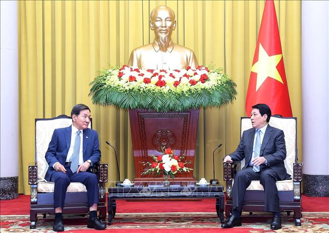 Chủ tịch nước Lương Cường tiếp ông Park Chang Dal, Đặc phái viên của Tổng thống Hàn Quốc (Hà Nội, 30/7/2025). Ảnh: Lâm Khánh – TTXVN