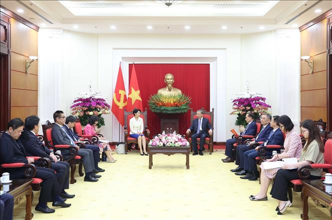 Tổng Bí thư Tô Lâm tiếp Đoàn đại biểu Liên minh Nghị sĩ hữu nghị Nhật Bản - Việt Nam. Ảnh: Thống Nhất - TTXVN 