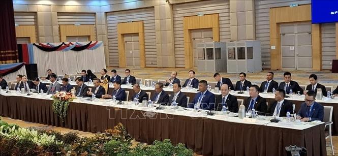Đoàn Campuchia tại cuộc họp Uỷ ban Biên giới chung Campuchia – Thái Lan ngày 7/8 tại Kuala Lumpur.
Ảnh: Bùi Hoàn – Phóng viên TTXVN tại Malaysia.
