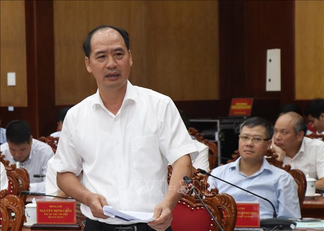 Đại biểu phát biểu tại hội nghị. Ảnh: Huỳnh Phúc Hậu - TTXVN
