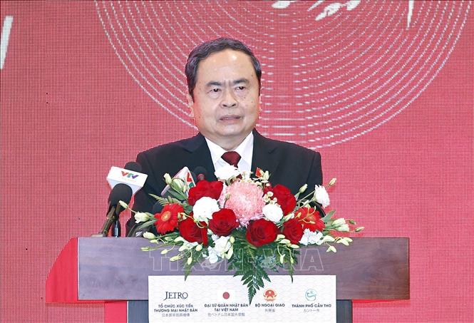 Chủ tịch Quốc hội Trần Thanh Mẫn phát biểu. Ảnh: Doãn Tấn – TTXVN