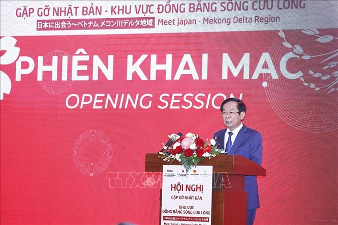 Bí thư Thành ủy Cần Thơ Đỗ Thanh Bình phát biểu khai mạc. Ảnh: Doãn Tấn - TTXVN
