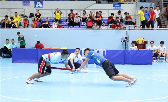 Vận động viên thi đấu các trận chung kết trước Lễ bế mạc, trao giải. Ảnh: Hoài Thu – TTXVN