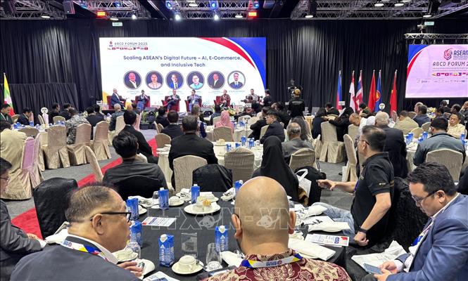 Quang cảnh phiên hội thảo tại Diễn đàn Phát triển Cộng đồng Doanh nghiệp ASEAN (ABCD) 2025.
Ảnh: Viên Luyến - Phóng viên TTXVN tại Malaysia
