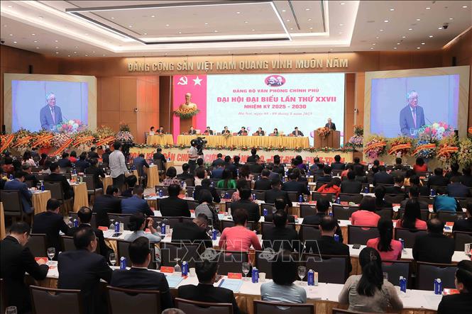 Phó Thủ tướng Thường trực Nguyễn Hòa Bình phát biểu chỉ đạo Đại hội. Ảnh: An Đăng - TTXVN