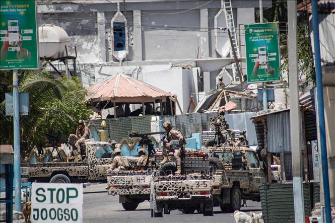 (Tư liệu) Lực lượng an ninh Somalia được triển khai tại thủ đô Mogadishu. Ảnh: THX/TTXVN