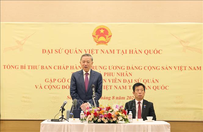 Tổng Bí thư Tô Lâm phát biểu. Ảnh: Thống Nhất - TTXVN