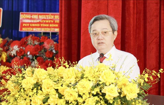 Ủy viên Ban Thường vụ Tỉnh ủy, Trưởng Ban Nội chính Tỉnh ủy Đồng Nai Nguyễn Minh Hợi phát biểu chỉ đạo tại Đại hội. Ảnh: Nhật Bình – TTXVN