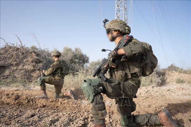 Binh sĩ Israel được triển khai tại Dải Gaza. Ảnh: THX/TTXVN