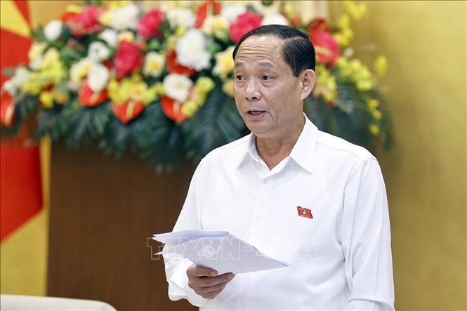 Phó Chủ tịch Quốc hội Trần Quang Phương phát biểu. Ảnh: Doãn Tấn - TTXVN