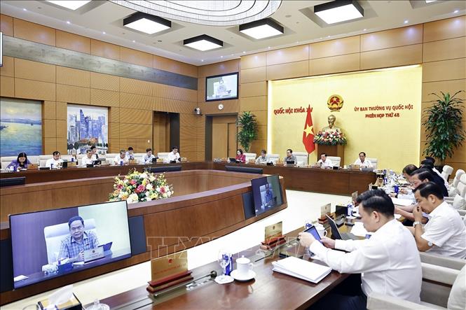 Chủ tịch Quốc hội Trần Thanh Mẫn phát biểu. Ảnh: Doãn Tấn - TTXVN