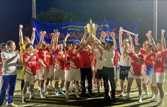 FC Hoàng Hải Watch đoạt Cup vô địch “FAVIJA KANSAI CUP 2025”. Ảnh: Nguyễn Tuyến – PV TTXVN tại Nhật Bản