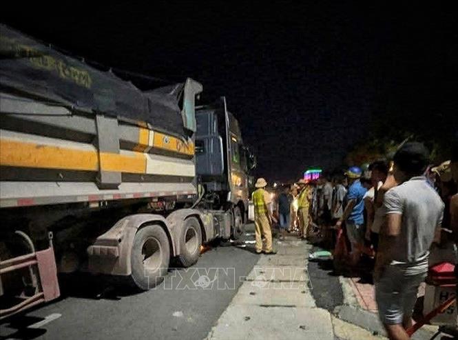 Hiện trường vụ tai nạn. Ảnh: TTXVN phát