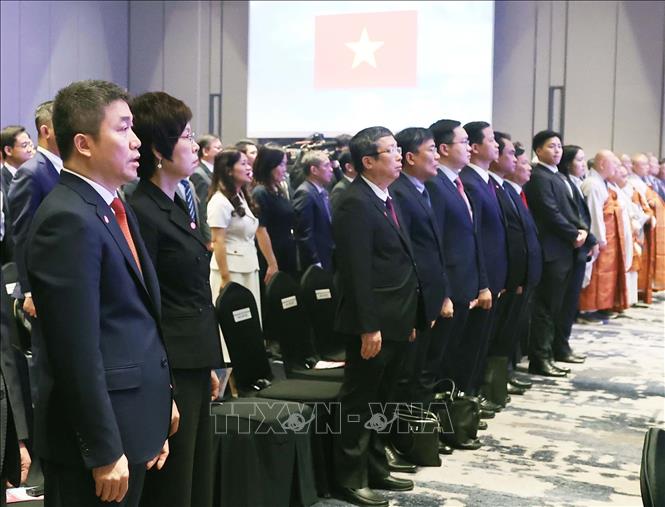 Các đại biểu tham dự buổi lễ. Ảnh: Thống Nhất – TTXVN 