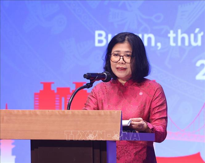 Bà Đoàn Phương Lan, Tổng lãnh sự Việt Nam tại Busan phát biểu. Ảnh: Thống Nhất – TTXVN