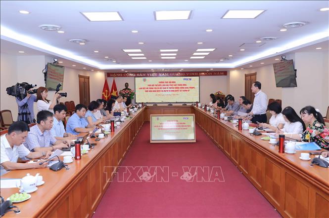 Quang cảnh buổi làm việc. Ảnh: Thành Phương - TTXVN