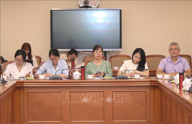 Các đại biểu tại buổi làm việc. Ảnh: Thành Phương - TTXVN