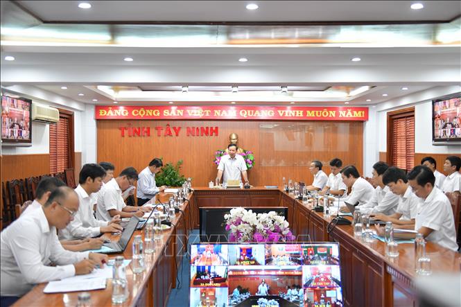 Quang cảnh buổi làm việc. Ảnh: Bùi Giang - TTXVN