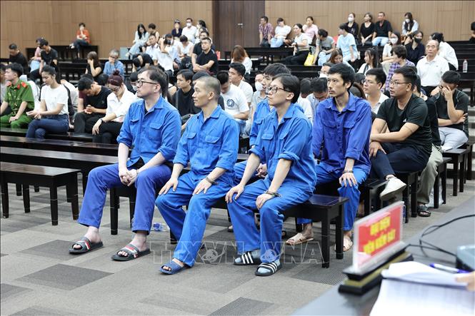 Các bị cáo tại phiên tòa. Ảnh: Vũ Quang – TTXVN