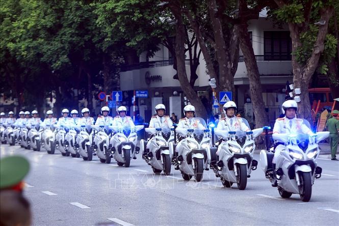 Lễ tổng duyệt trình diễn xe mô tô diễn ra chiều 15/8 nằm trong chương trình 