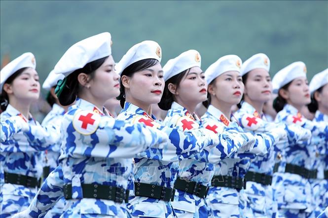 Khối nữ chiến sĩ Quân y. Ành: Ngọc Liên - TTXVN