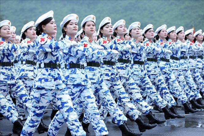 Khối nữ chiến sĩ Quân y. Ành: Ngọc Liên - TTXVN