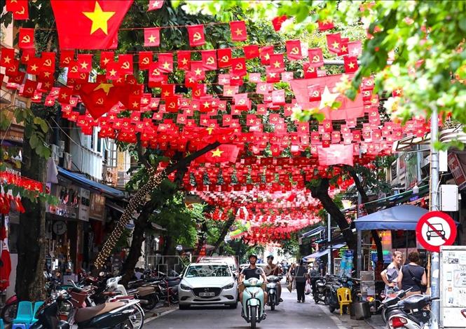 Nguyen Sieu street in Hoan Kiem ward. VNA Photo: Khánh Hòa 