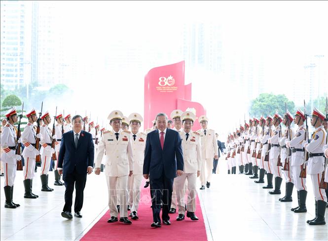 Tổng Bí thư Tô Lâm đến dự Lễ kỷ niệm. Ảnh: Thống Nhất-TTXVN