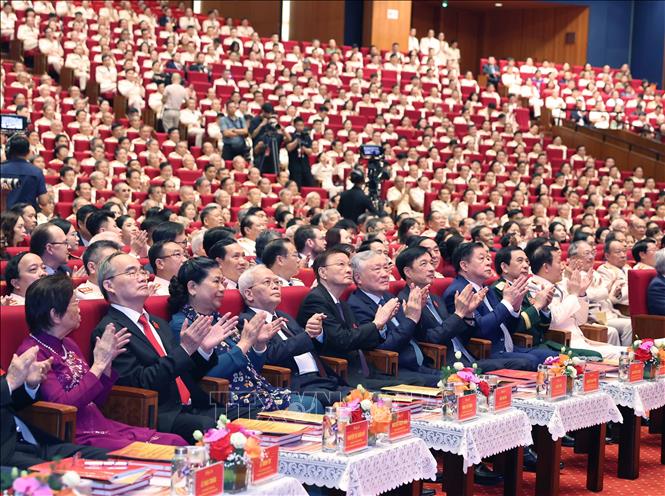 Các đại biểu dự Lễ kỷ niệm. Ảnh: Thống Nhất-TTXVN