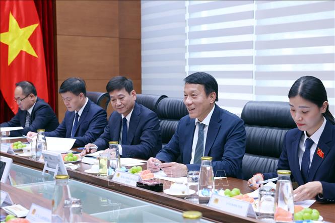 Đại tướng Lương Tam Quang, Bộ trưởng Bộ Công an Việt Nam phát biểu. Ảnh: Phạm Kiên - TTXVN