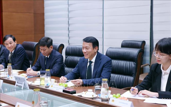 Đại tướng Lương Tam Quang, Bộ trưởng Bộ Công an Việt Nam phát biểu. Ảnh: Phạm Kiên - TTXVN