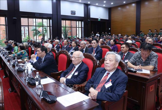 Các đại biểu tham dự buổi gặp mặt. Ảnh: Phương Hoa - TTXVN