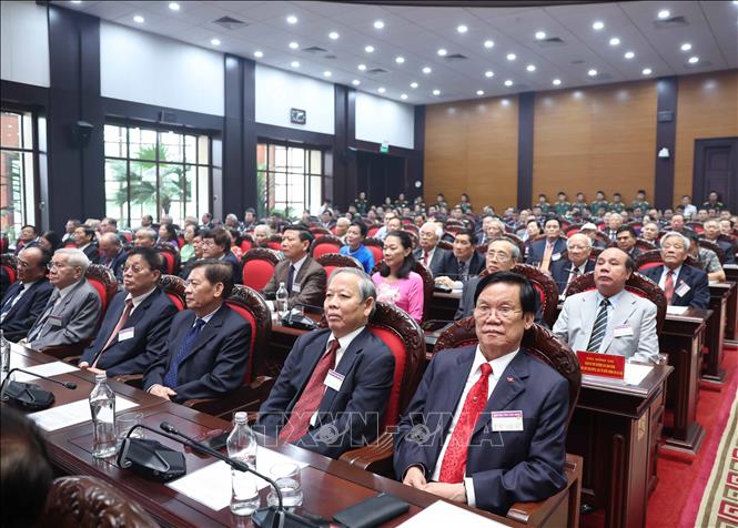 Các đại biểu dự buổi gặp mặt. Ảnh: Thống Nhất-TTXVN