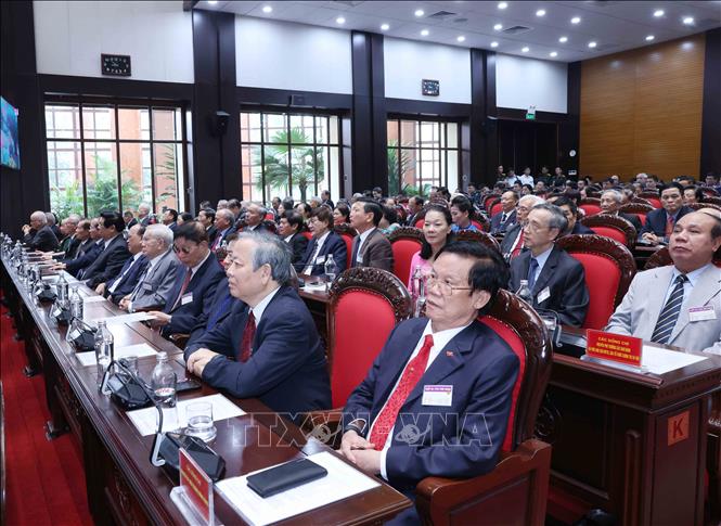 Các đại biểu tham dự buổi gặp mặt. Ảnh: Phương Hoa - TTXVN