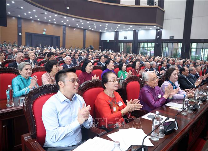 Các đại biểu dự buổi gặp mặt. Ảnh: Thống Nhất-TTXVN