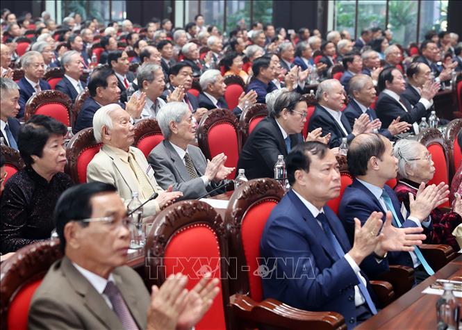 Các đại biểu dự buổi gặp mặt. Ảnh: Thống Nhất-TTXVN