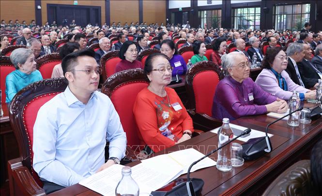  Các đại biểu dự buổi gặp mặt. Ảnh: Phương Hoa - TTXVN