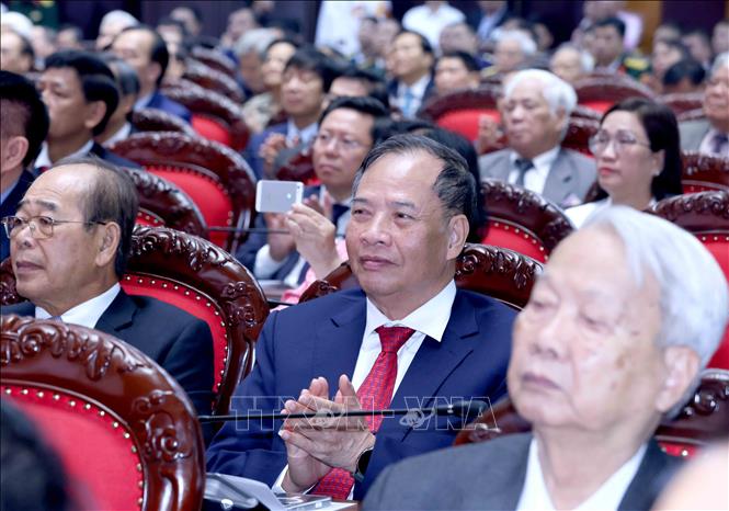 Các đại biểu tham dự buổi gặp mặt. Ảnh: Phương Hoa - TTXVN