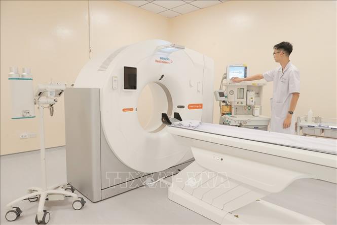Bệnh viện nhi Trung ương cơ sở 2 được trang bị cơ sở vật chất, trang thiết bị sẵn sàng đi vào hoạt động. Ảnh: Minh Quyết - TTXVN