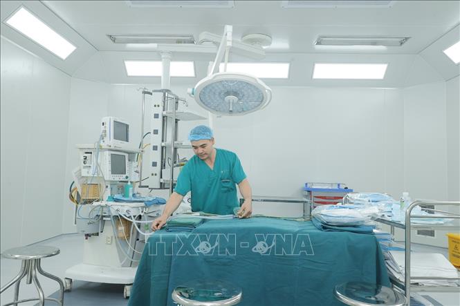 Bệnh viện nhi Trung ương cơ sở 2 sẵn sàng đi vào hoạt động. Ảnh: Minh Quyết - TTXVN