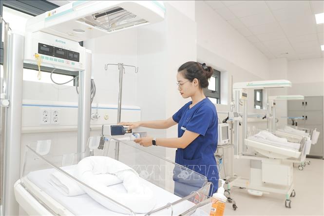 Bệnh viện nhi Trung ương cơ sở 2 sẵn sàng đi vào hoạt động. Ảnh: Minh Quyết - TTXVN