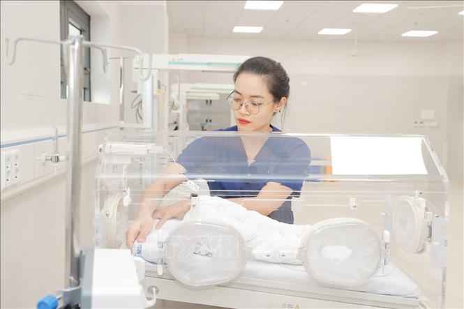 Bệnh viện nhi Trung ương cơ sở 2 sẵn sàng đi vào hoạt động. Ảnh: Minh Quyết - TTXVN