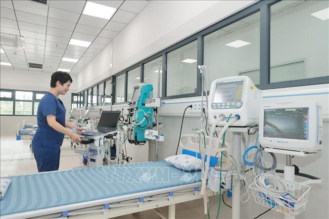 Bệnh viện nhi Trung ương cơ sở 2 sẵn sàng đi vào hoạt động. Ảnh: Minh Quyết - TTXVN