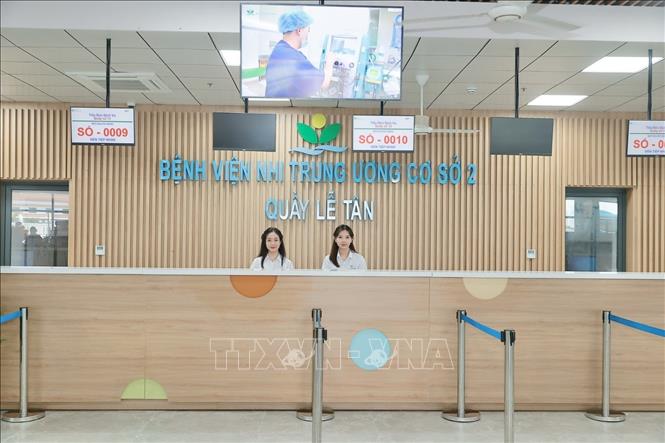 Bệnh viện nhi Trung ương cơ sở 2 sẵn sàng đi vào hoạt động. Ảnh: Minh Quyết - TTXVN
