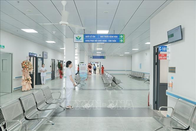 Bệnh viện nhi Trung ương cơ sở 2 sẵn sàng đi vào hoạt động. Ảnh: Minh Quyết - TTXVN