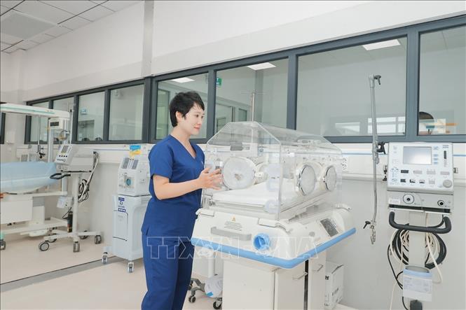 Bệnh viện nhi Trung ương cơ sở 2 sẵn sàng đi vào hoạt động. Ảnh: Minh Quyết - TTXVN