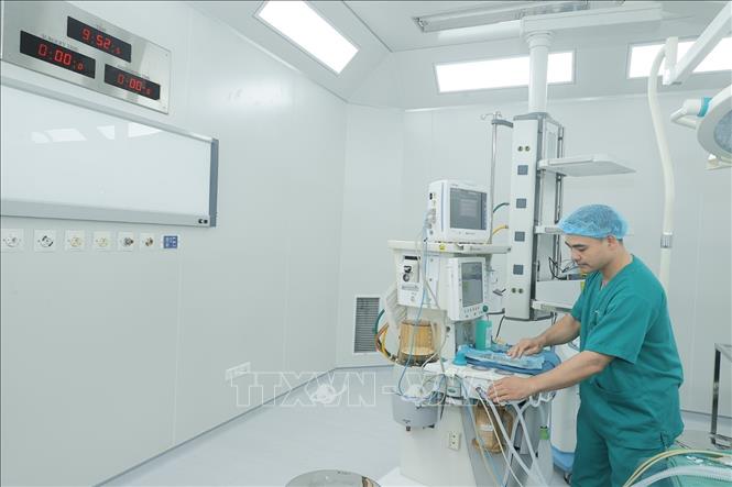 Bệnh viện nhi Trung ương cơ sở 2 sẵn sàng đi vào hoạt động. Ảnh: Minh Quyết - TTXVN