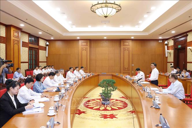 Quang cảnh buổi làm việc. Ảnh: Phương Hoa - TTXVN
