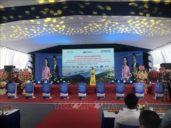 Lễ khởi công Dự án nhà ga hành khách T2 - Cảng Hàng không Quốc tế Cát Bi. Ảnh: Tiến Vĩnh – TTXVN